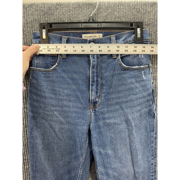 Abercrombie & Fitch Jeans Womens 27/4 The Ankle Straight Ultra High Rise Destroy - Picture 6 of 10